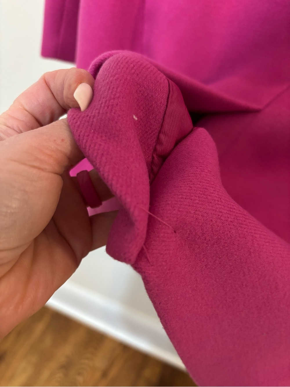 Banana Republic Fuchsia Single-Breasted Pea Coat - Picture 11 of 11